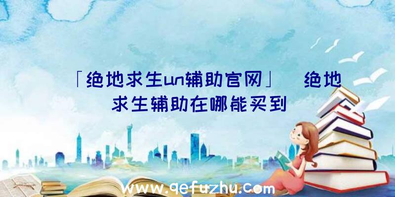 「绝地求生un辅助官网」|绝地求生辅助在哪能买到